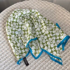 NWOT Coach Silk Scarf